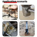 Manual Bushcraft Hand Auger – Survival Settlers Tool with Leather Pouch