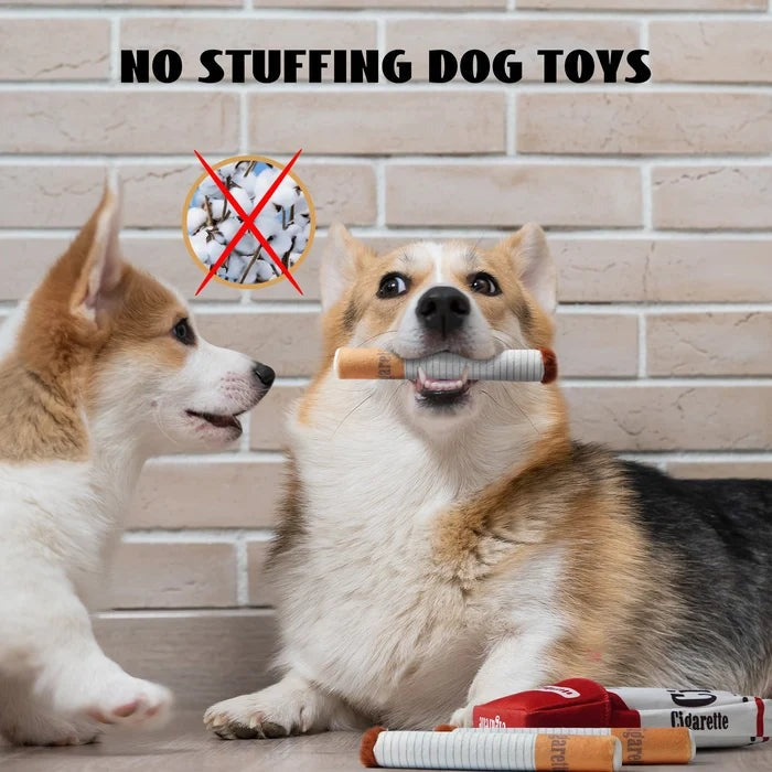Cigarette Chew Toy for Dogs – Funny Dog Toy Smoking Design
