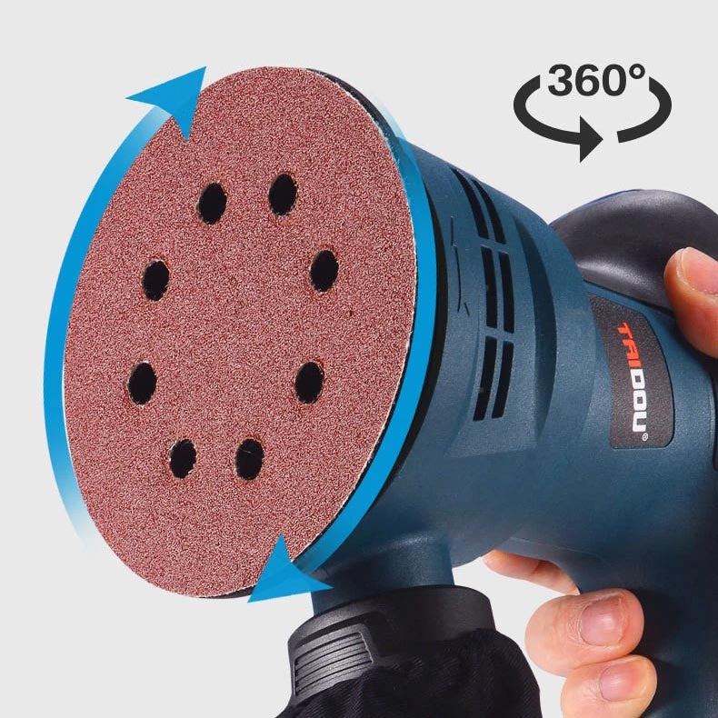 300W Orbital Sander – 6-Speed with Dust Box 125mm for Sanding & Polishing