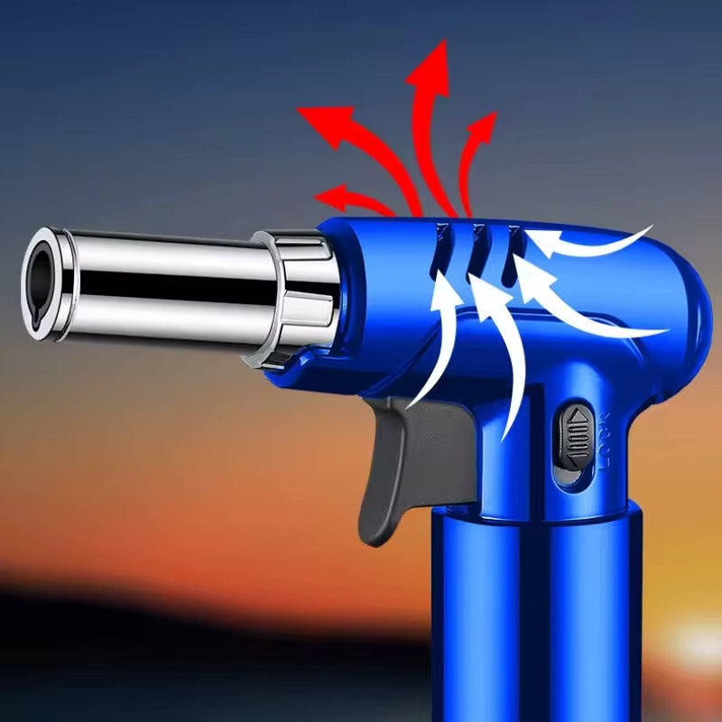 Refillable Butane Kitchen Blow Torch – Adjustable Flame with Safety Lock