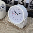 Retro Analog Silent Alarm Clock – 360° Rotating Battery-Operated Sturdy Metal Build