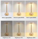 Cordless Rechargeable LED Table Lamp – Sleek Metal Design for Desk Bedside & Bar Lighting