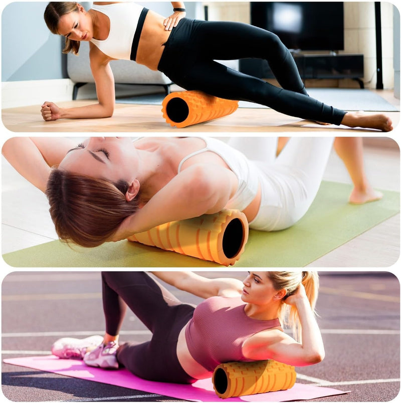 Trigger Point Foam Roller – 45cm Deep Tissue Massage Roller for Muscle Recovery & Yoga