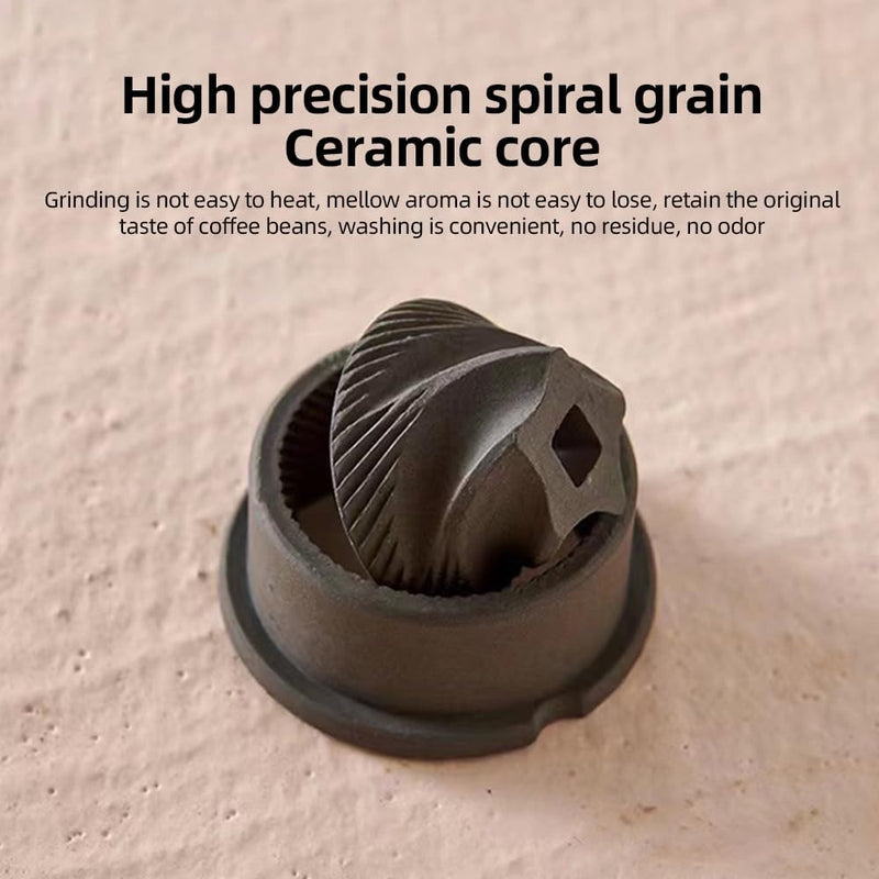 Portable Electric Burr Coffee Grinder – USB Rechargeable Ceramic Blade Adjustable Settings