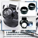 Head-Mounted Illuminated Magnifying Glasses – High-Definition Lenses X8 X15 X23