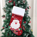 Classic Christmas Stockings – Pack of 2 Embroidered Hanging Christmas Decoration