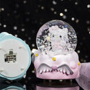 Sanrio Mini Luminous Crystal Ball – Hello Kitty & Pochacco Glowing Desktop Decoration