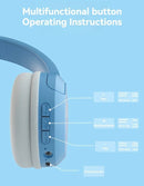 Lilo & Stitch Wireless Bluetooth Headphones – Foldable Hi-Fi Stereo Sound