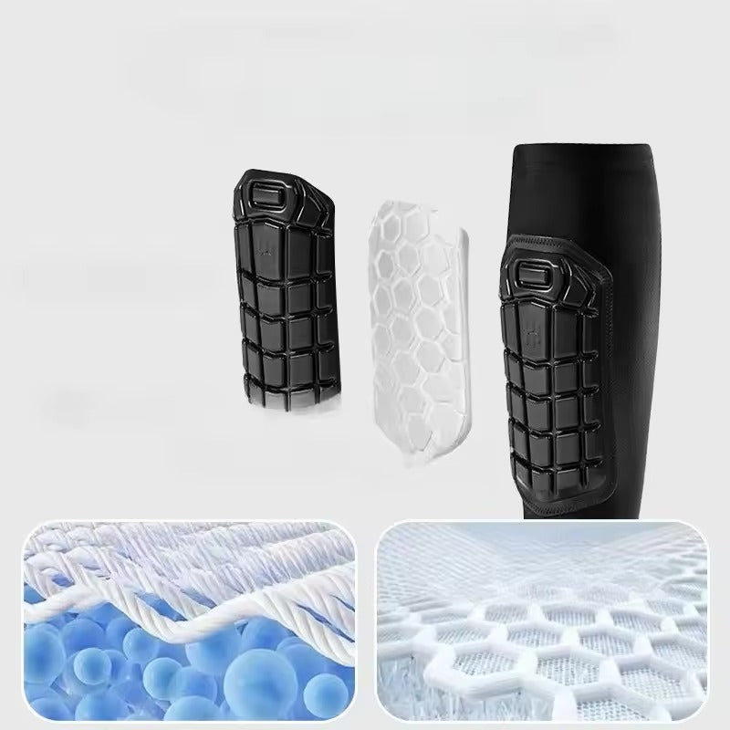 Impact Protection Leg Sleeves – Breathable Football Shin Pads