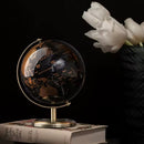 20cm Black & Gold Rotating Globe – European Inspired Elegant Home & Office Decor
