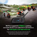 Motorcycle Intercom 6 Riders 800m Waterproof with Microphone