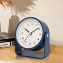 Retro Analog Silent Alarm Clock – 360° Rotating Battery-Operated Sturdy Metal Build