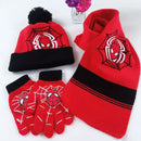 Kids Spiderman Knitted Winter Set – 3-Piece Soft  Warm Hat Scarf and Gloves