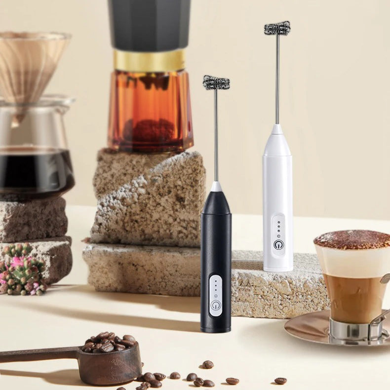 Rechargeable Electric Milk Frother – Mini Foam Maker for Home
