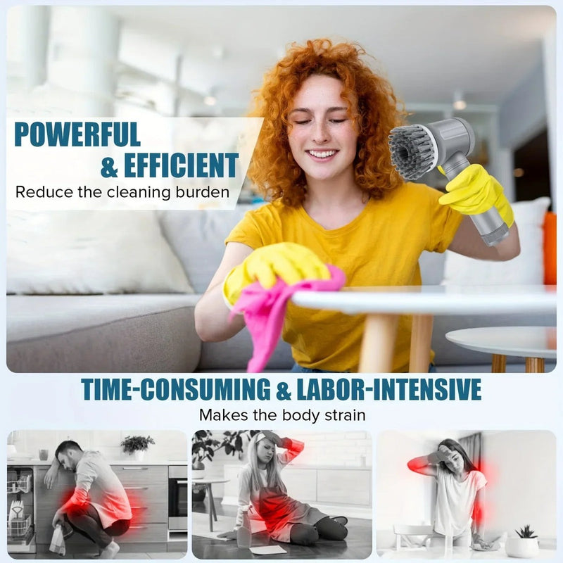 Turbo Spin Scrubber – Cordless Electric Rechargeable Cleaning Brush