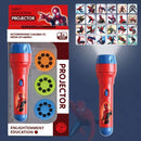 Spiderman Projector Flashlight for Kids – Superhero Torch with 24 Cartoon Slides