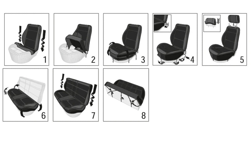 Universal Car Seat Cover - Elegant and Breathable High-Quality Fabric