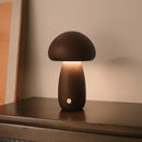 Wooden Touch LED Mushroom Night Light