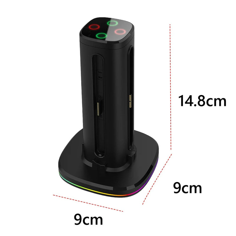 Switch 2 JoyCon Charging Dock – Fast Charger Stand for Left & Right Wireless Controllers (4 Slots)