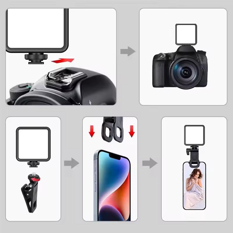 LED Rectangle Selfie Light with Tripod Stand – Adjustable Led Light For Live Streaming