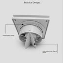 Bathroom Extractor Fan - Silent Air Vent with Remote Control