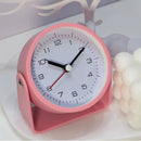 Retro Analog Silent Alarm Clock – 360° Rotating Battery-Operated Sturdy Metal Build