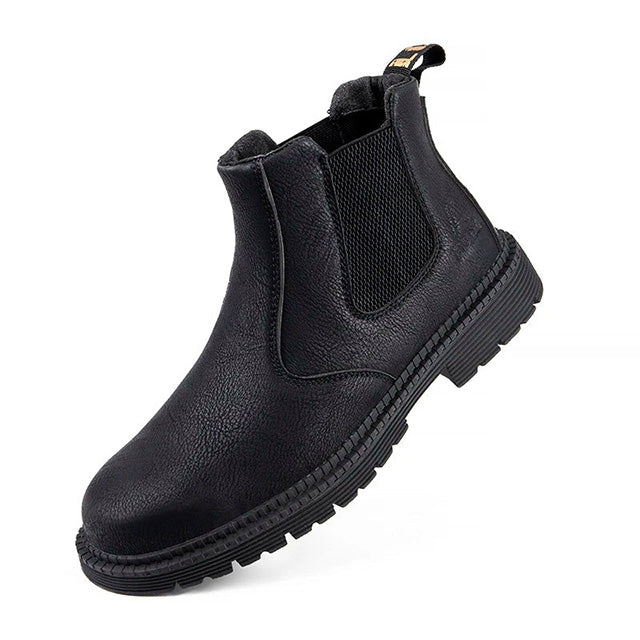 Men’s Safety Dealer Boots –  Non Slip Steel Toe Waterproof Leather Work Boots
