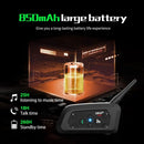 Motorcycle Intercom 6 Riders 800m Waterproof with Microphone