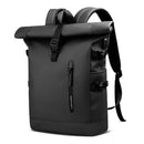 Waterproof Roll-Top Backpack – Travel Laptop Bag with USB Port & Anti-Theft Design