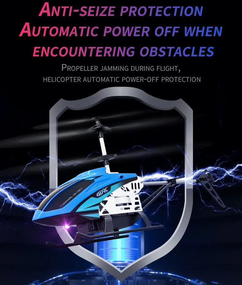 Alloy Remote Control Helicopter – 3.5 Channel RC with Gyro Stabilization Altitude Hold & LED Lighting