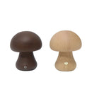 Wooden Touch LED Mushroom Night Light