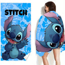 Stitch Microfiber Beach Towel – Quick-Dry Sand-Free for Kids & Adults
