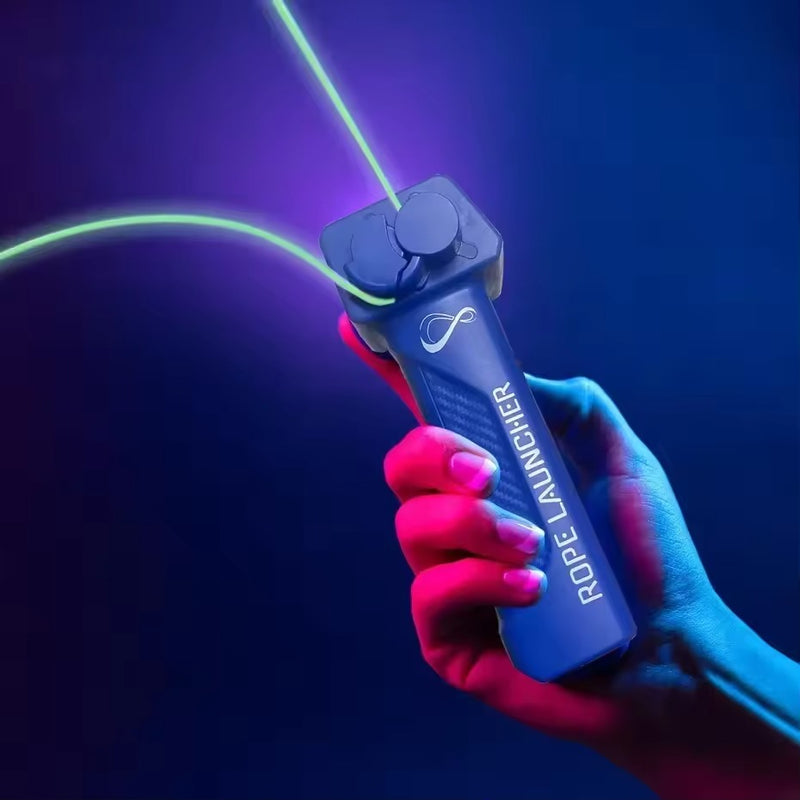 Glow-in-the-Dark Zip String Shooter Toy – Built-in UV Blacklight