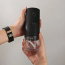 Portable Electric Burr Coffee Grinder – USB Rechargeable Ceramic Blade Adjustable Settings