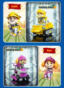 Authentic Paw Patrol Rescue Knight Toys – Pull Back Cars Building Block Set