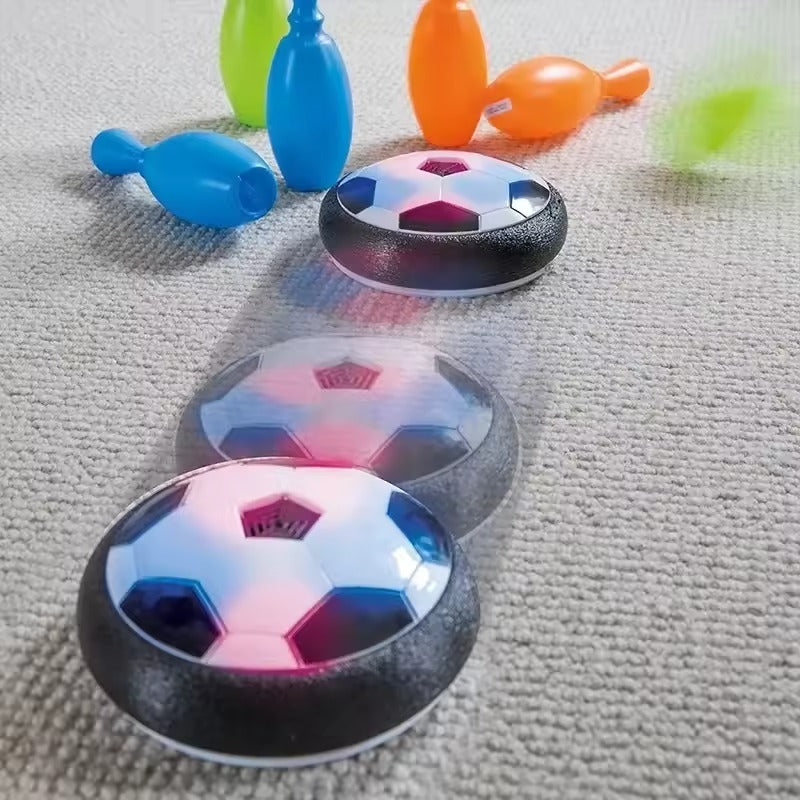 Rechargeable Active Gliding Disc Dog Toy – Interactive Hover Football Ball with Cool Lights & Music