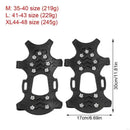 Non Slip Crampons – Stretch Slip On Design with 11 Teeth for Snow & Ice