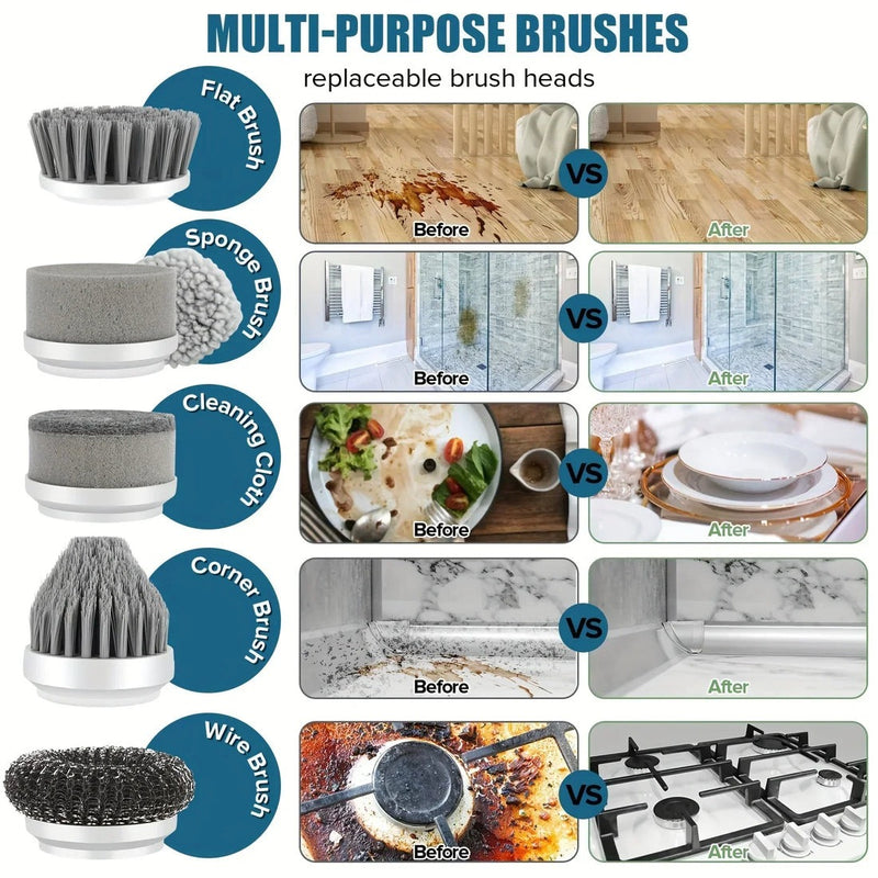 Turbo Spin Scrubber – Cordless Electric Rechargeable Cleaning Brush