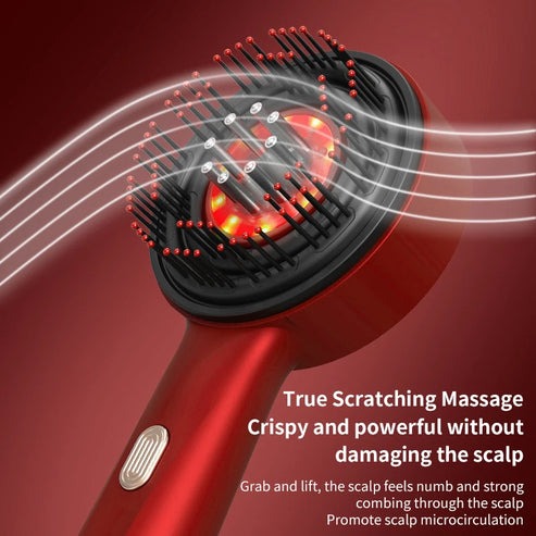 Electric Scalp Massager Brush with Hair Oil Applicator & Massage Function