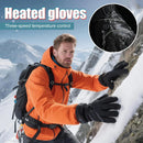 Fleece-Lined Electric Heated Gloves – Adjustable 3 Heat Levels Touchscreen-Friendly Windproof