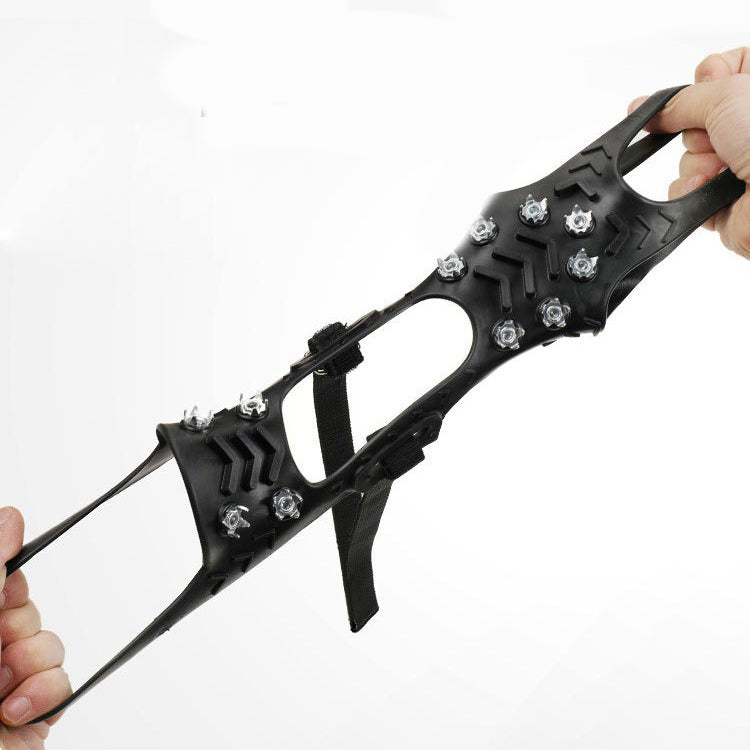 Non Slip Crampons – Stretch Slip On Design with 11 Teeth for Snow & Ice