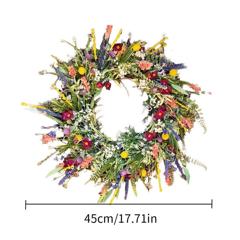 Artificial Door Wreath - Outdoor Flowers