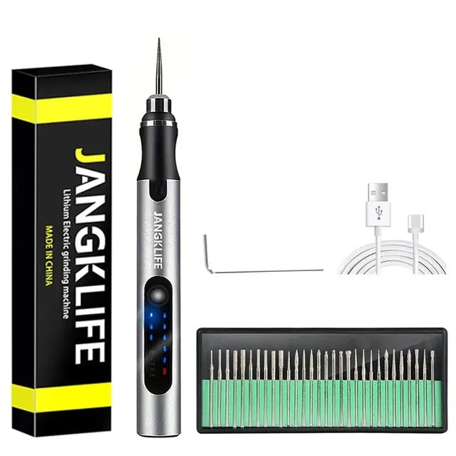 Cordless Electric Engraving Pen – 15,000 RPM for Wood & Glass