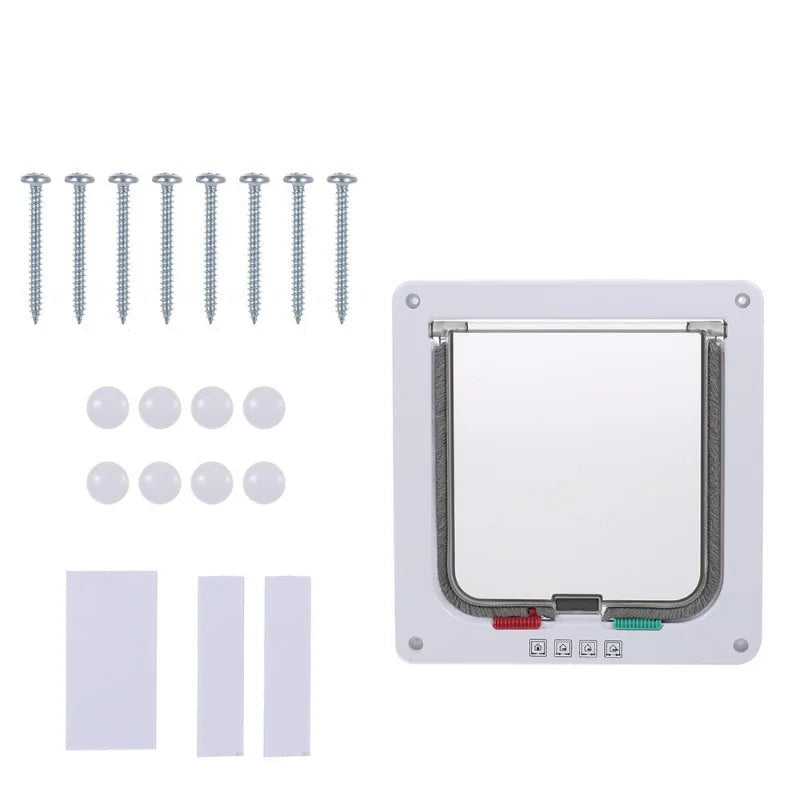 Weatherproof Pet Door – Wall-Mounted Cat & Dog Flap Easy to Install