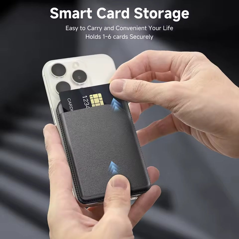 MagSafe Magnetic Wallet – PU Leather Card Holder for iPhone 16/15/14/13/12