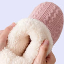 Women's Knitted Boot Slippers – Plush Lined Non-Slip Warm Winter House Shoes