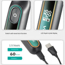 Men’s Beard Trimmer IPX6 Waterproof - VGR V-360 Cordless USB Rechargeable Wet/Dry