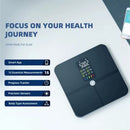 Wireless Bathroom Scale for Body Fat Heart Rate & Body Shape Index with APP