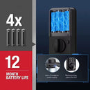 Smart Deadbolt Lock – Wi-Fi & Bluetooth Electronic Door Lock and IP65 Waterproof Protection