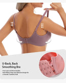 High-Quality Maternity Nursing Bra – 3 Pack Seamless Cotton Push-Up Breastfeeding Bra